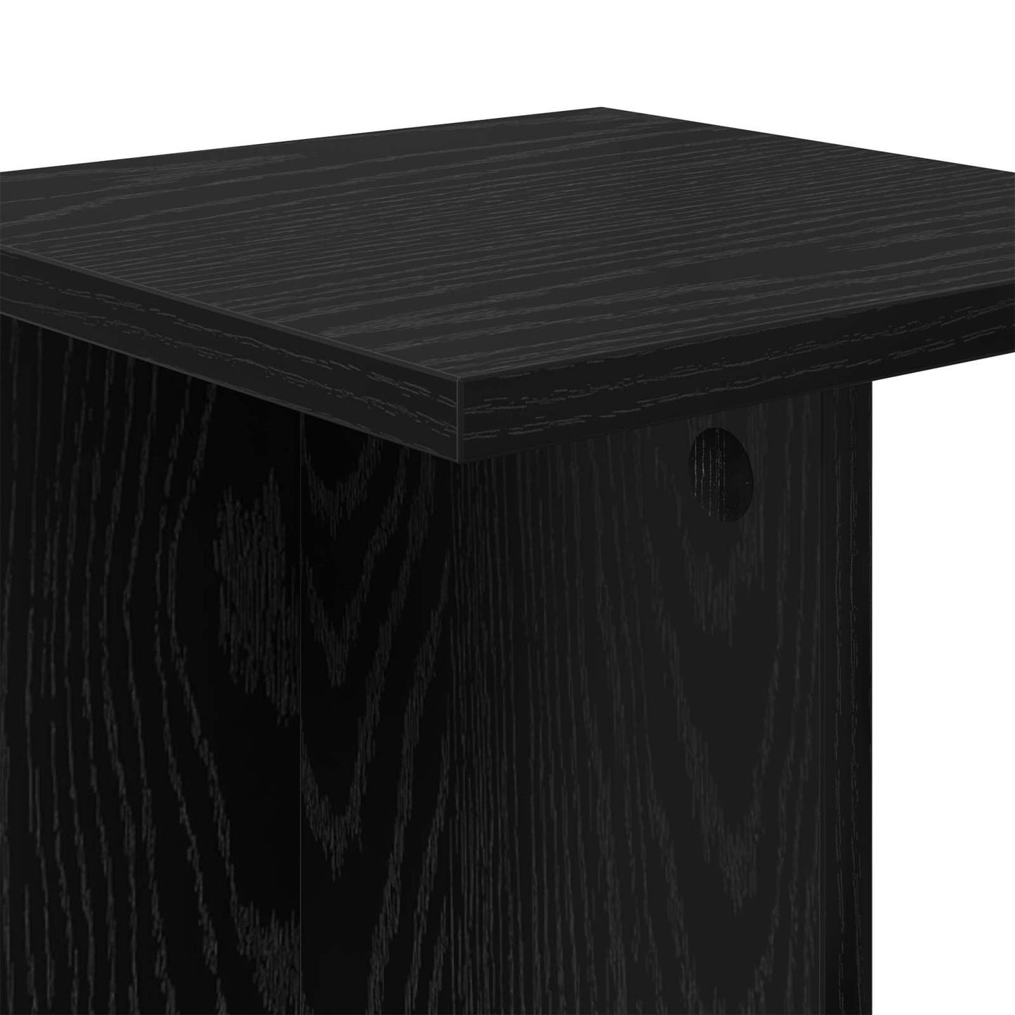 vidaXL Βάση φυτών Μαύρη Δρυς 25 x 25,5 x 40,5 εκ.