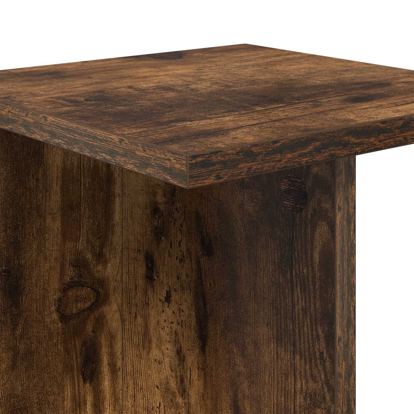 vidaXL Βάση φυτών Καπνισμένο Ξύλο Δρυός 25 x 25,5 x 40,5 εκ.