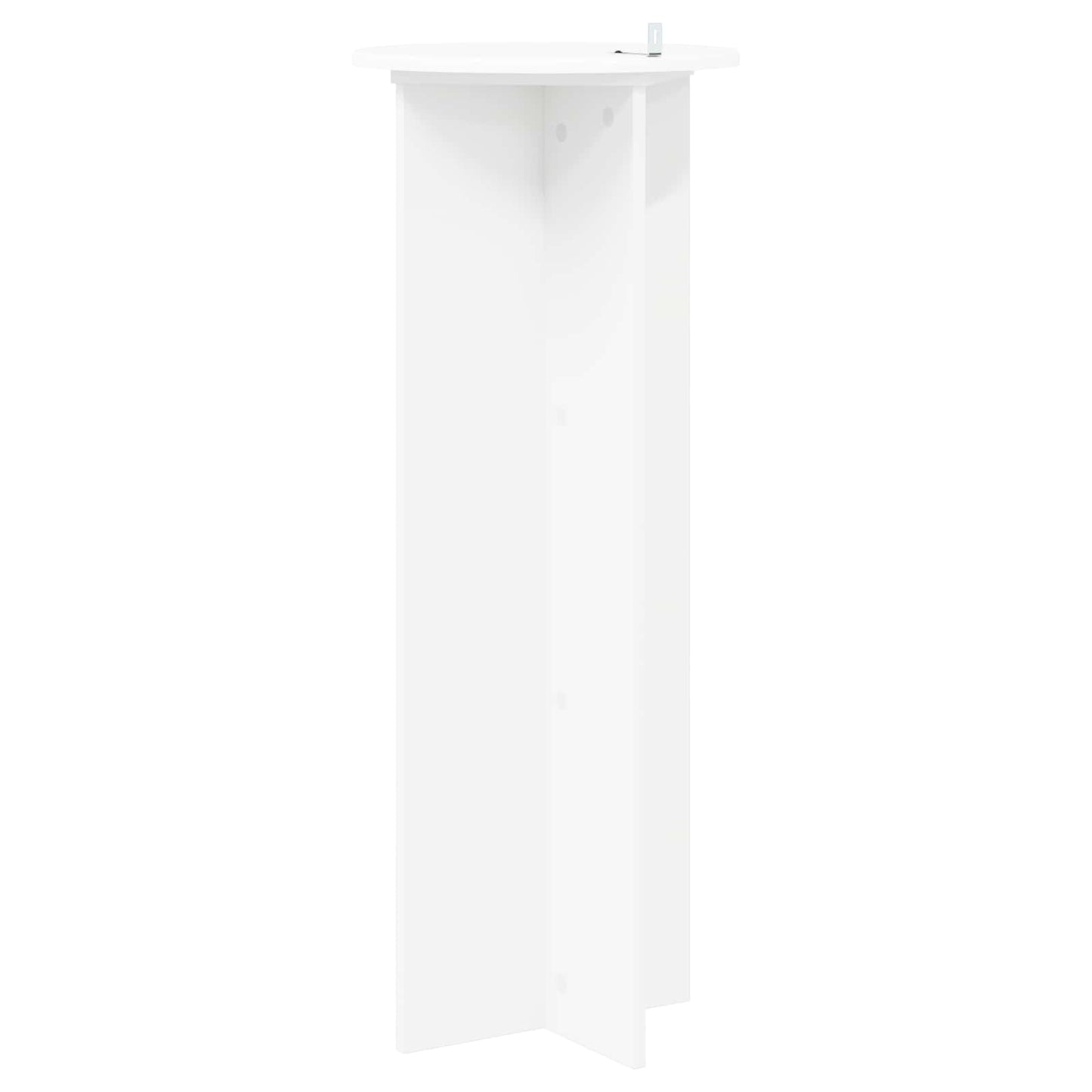 vidaXL Βάση φυτών 2 pcs Λευκό Ø40 x 100 εκ. Επεξεργασμένο Ξύλο