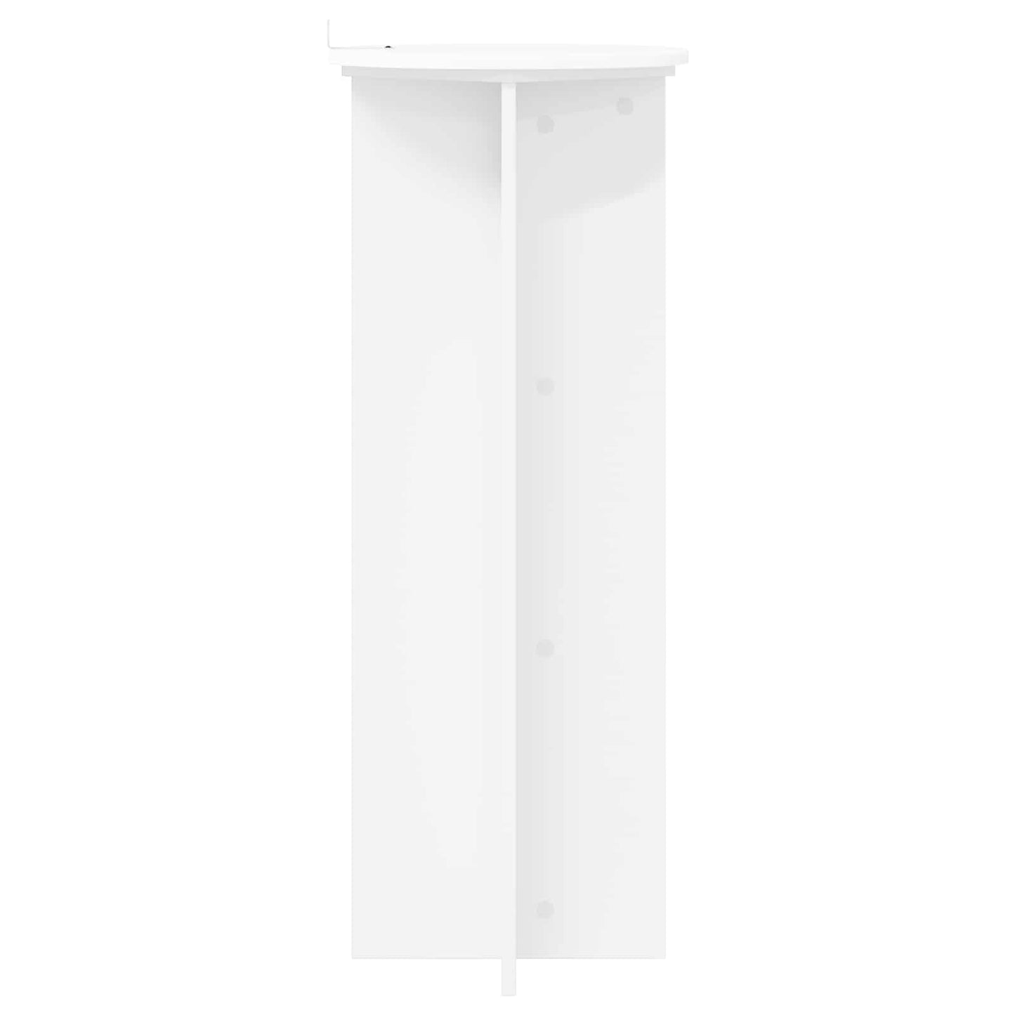 vidaXL Βάση φυτών 2 pcs Λευκό Ø40 x 100 εκ. Επεξεργασμένο Ξύλο