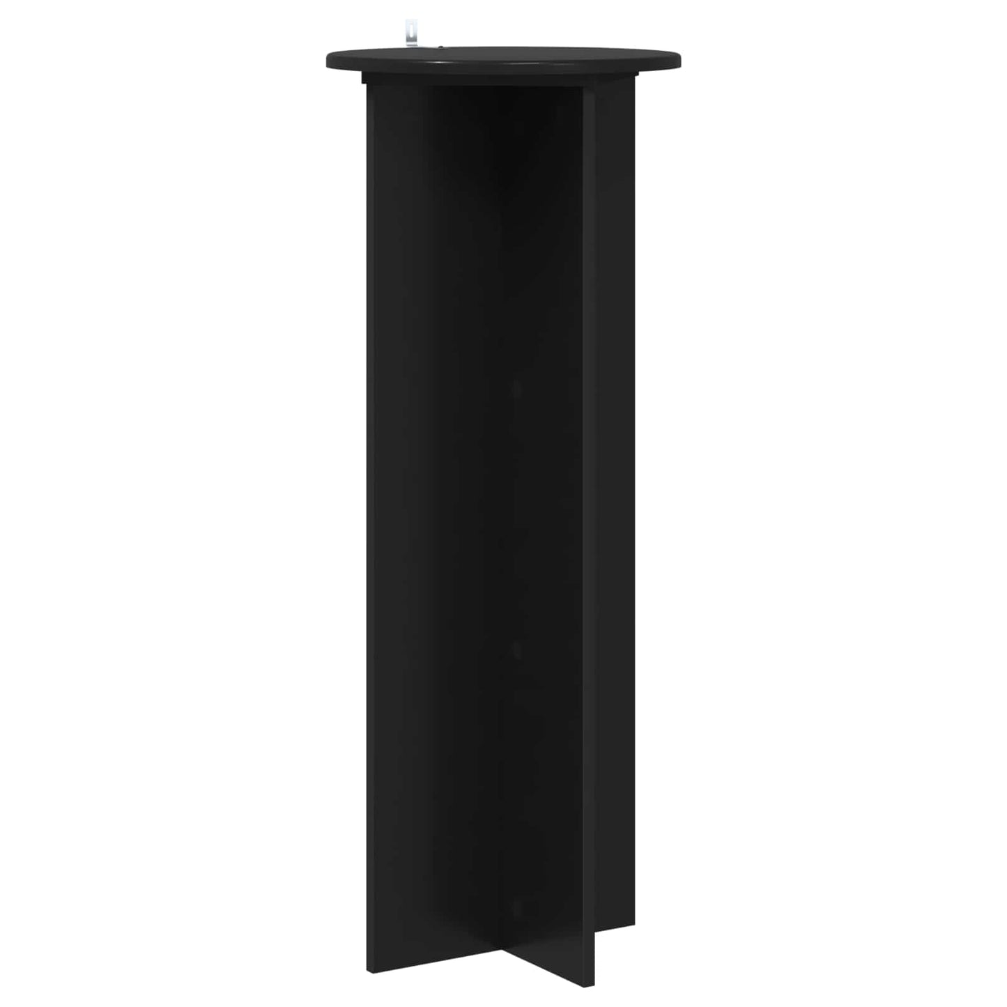 vidaXL Βάση φυτών 2 pcs Μαύρο Ø40 x 100 εκ. Επεξεργασμένο Ξύλο