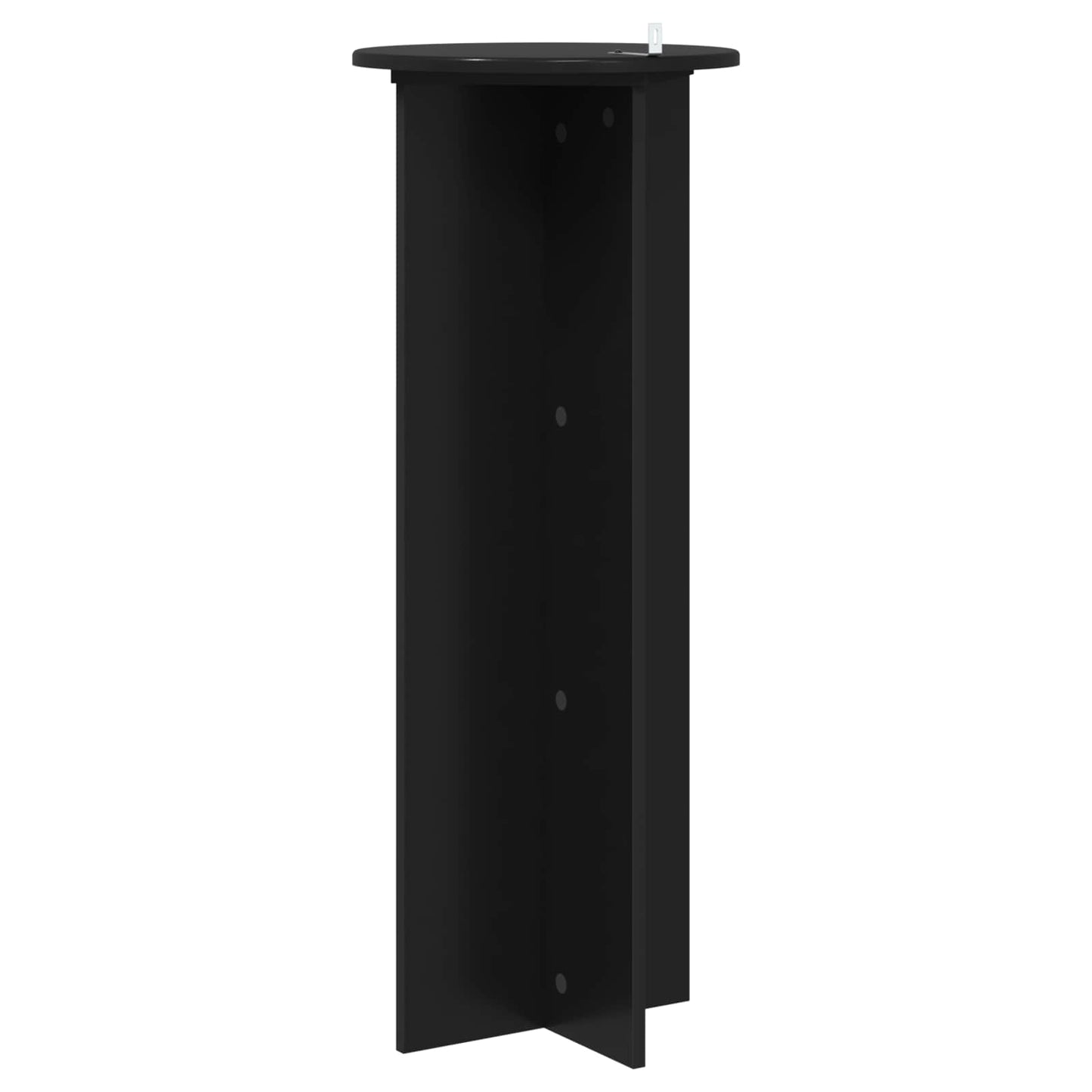 vidaXL Βάση φυτών 2 pcs Μαύρο Ø40 x 100 εκ. Επεξεργασμένο Ξύλο