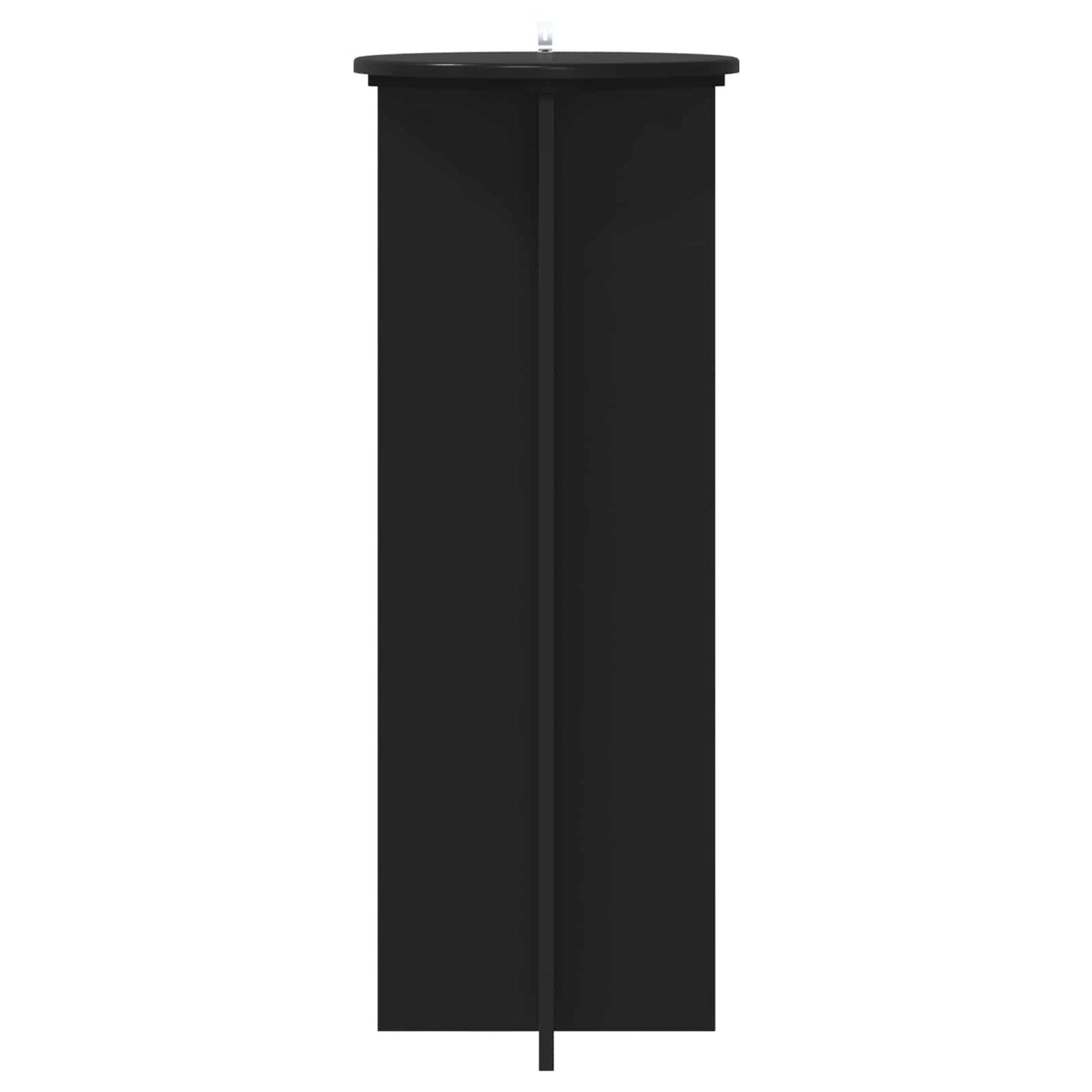 vidaXL Βάση φυτών 2 pcs Μαύρο Ø40 x 100 εκ. Επεξεργασμένο Ξύλο