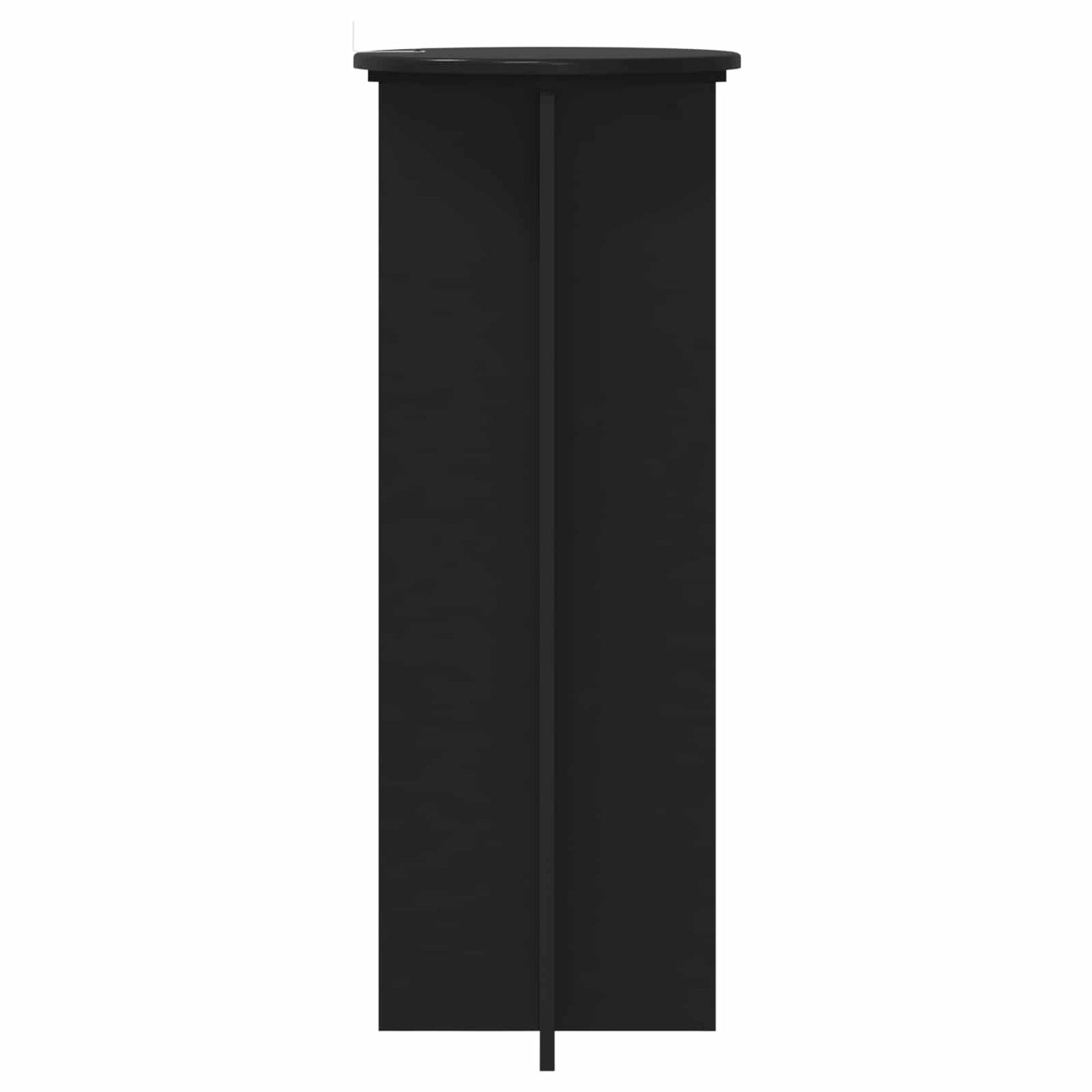 vidaXL Βάση φυτών 2 pcs Μαύρο Ø40 x 100 εκ. Επεξεργασμένο Ξύλο