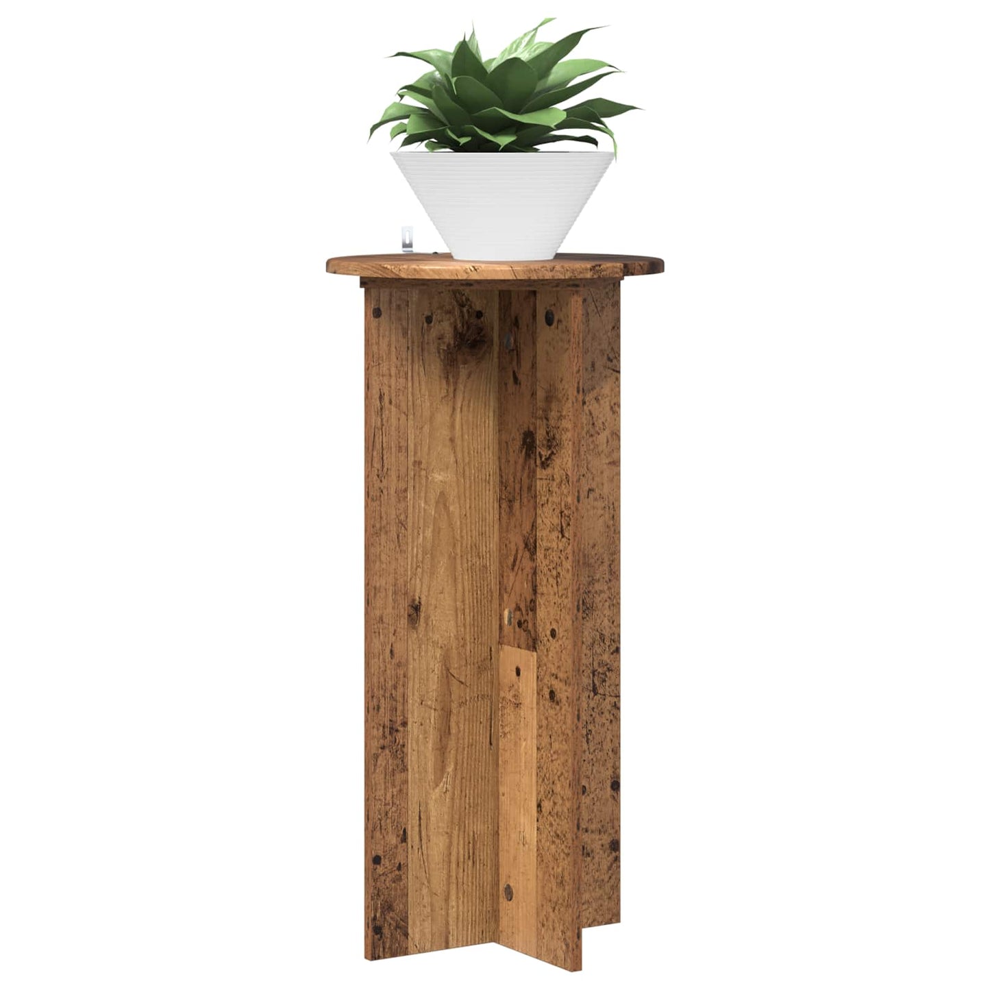 vidaXL Βάση φυτών 2 τμχ. Παλαιωμένο ξύλο 40 x 40 x 80 cm