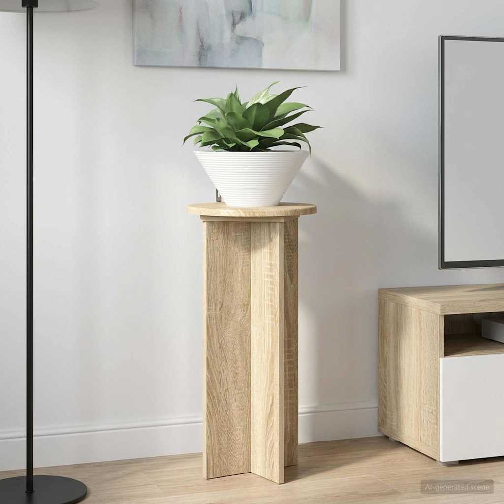 vidaXL Βάση φυτών 2 τεμ. Sonoma Δρυς 29,5 x 29,5 x 60 εκ.