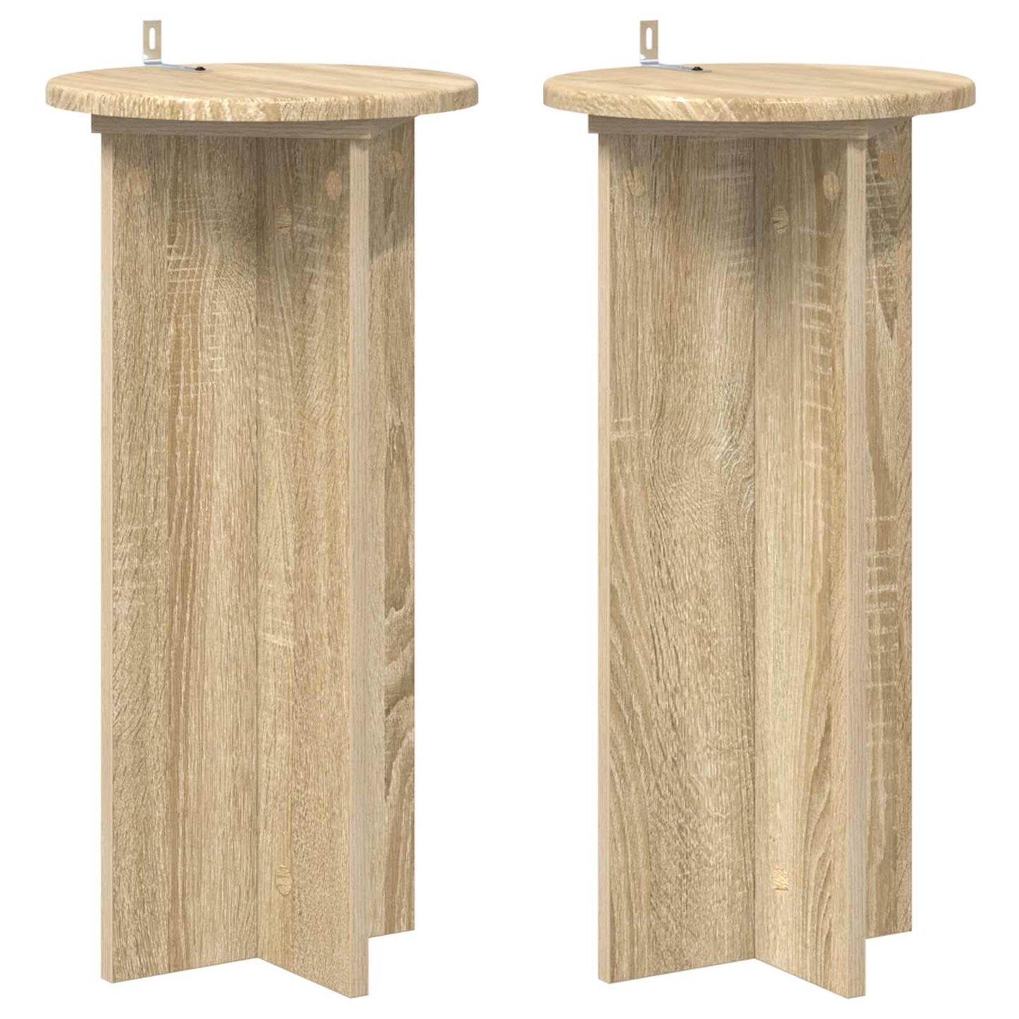 vidaXL Βάση φυτών 2 τεμ. Sonoma Δρυς 29,5 x 29,5 x 60 εκ.