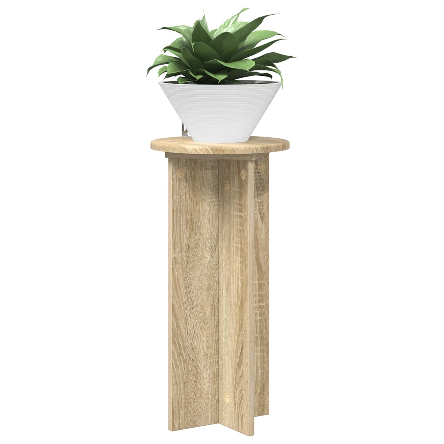 vidaXL Βάση φυτών 2 τεμ. Sonoma Δρυς 29,5 x 29,5 x 60 εκ.