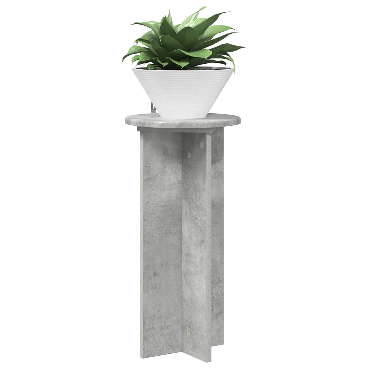 vidaXL Βάση φυτών 2 τμχ. Γκρι Σκυροδέματος 29,5 x 29,5 x 60 εκ.