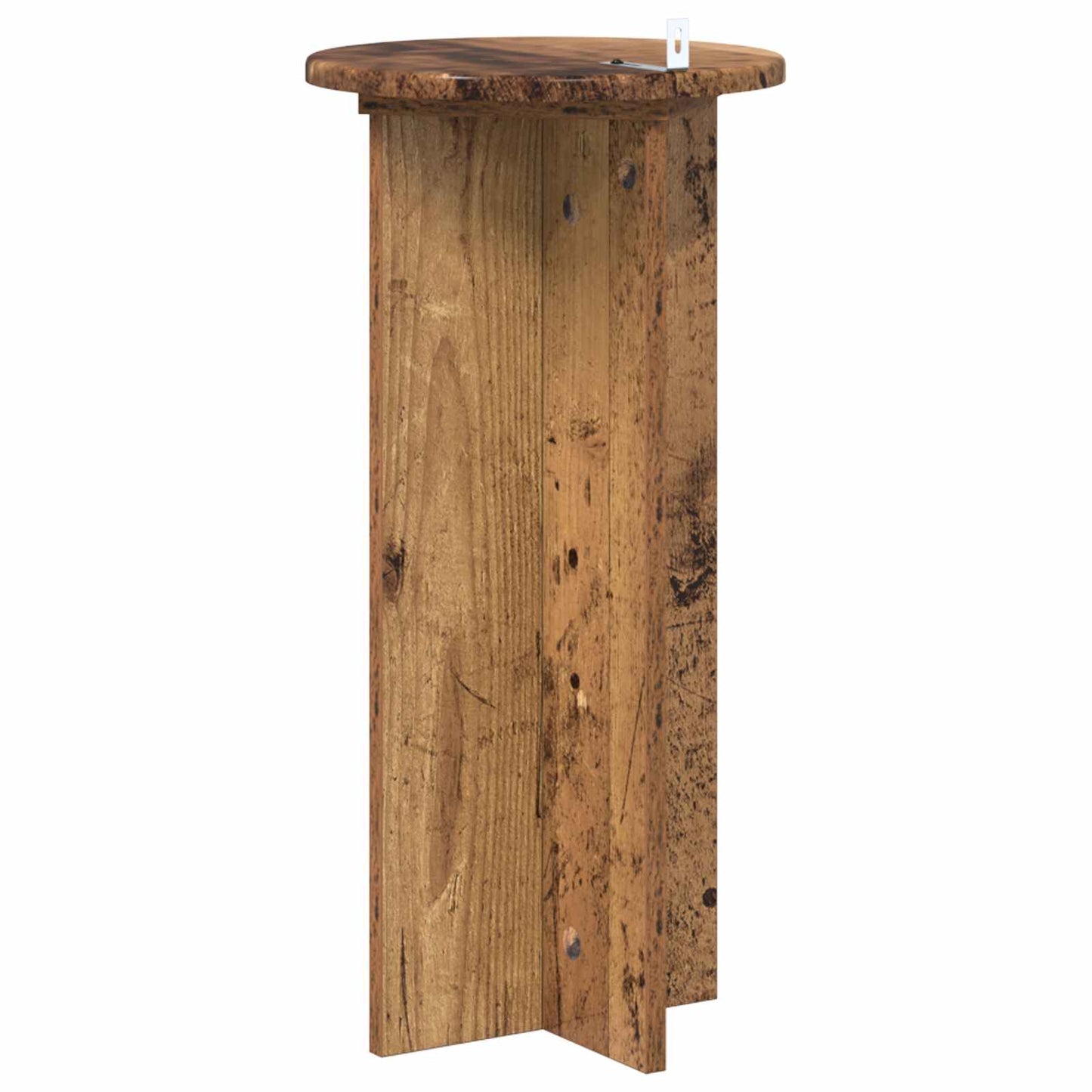 vidaXL Βάση φυτών 2 τμχ. Παλαιωμένο ξύλο 29,5 x 29,5 x 60 εκ.