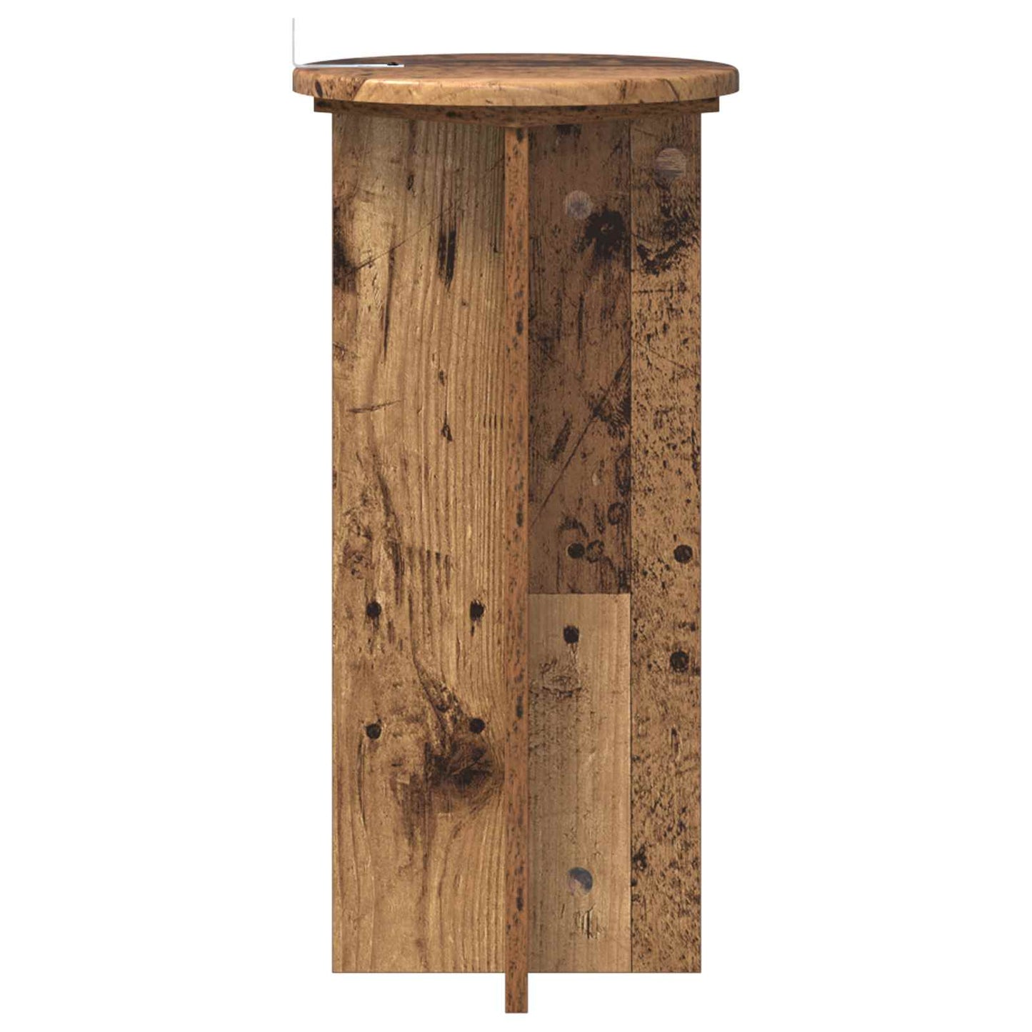 vidaXL Βάση φυτών 2 τμχ. Παλαιωμένο ξύλο 29,5 x 29,5 x 60 εκ.