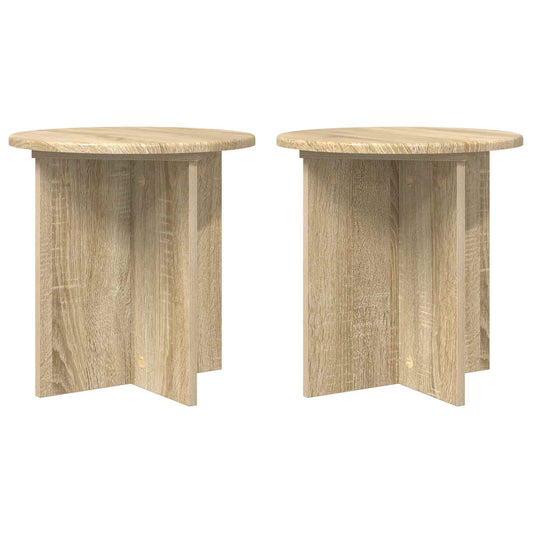 vidaXL Βάση φυτών 2 pcs Sonoma Δρυς 40 x 40 x 40 cm Επεξεργασμένο Ξύλο