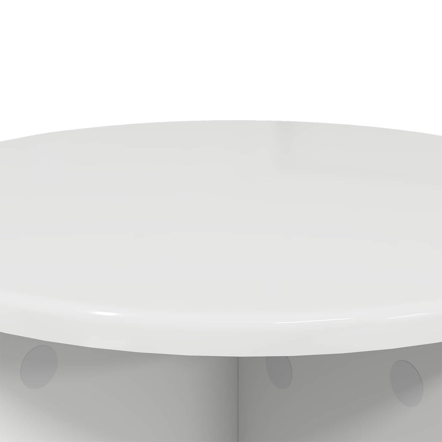 vidaXL Βάση φυτών 2 pcs Γυαλιστερό Λευκό 40 x 40 x 40 cm