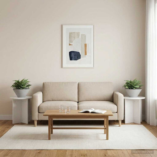vidaXL Βάση φυτών 2 pcs Γυαλιστερό Λευκό 40 x 40 x 40 cm