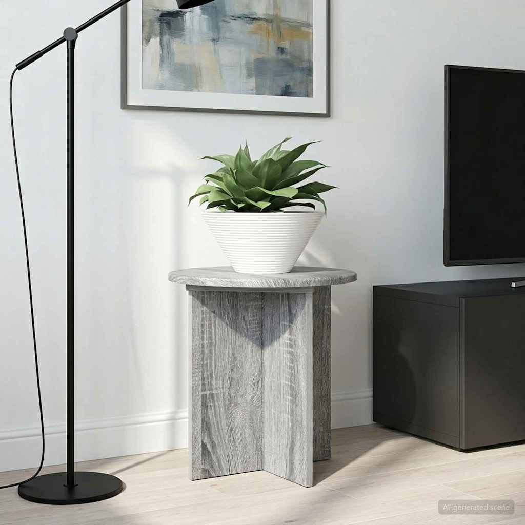vidaXL Βάση φυτών 2 pcs Γκρι Sonoma 40 x 40 x 40 cm Επεξεργασμένο Ξύλο