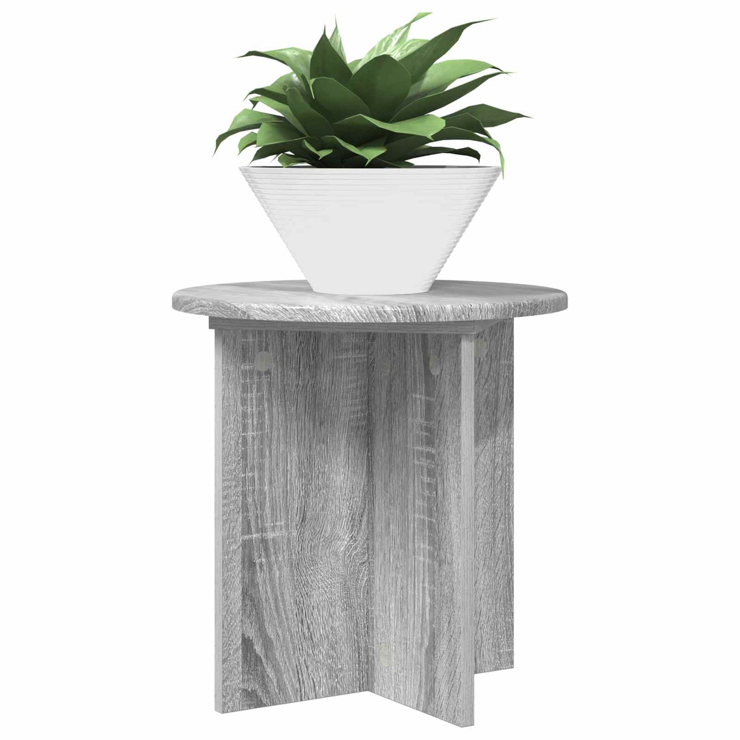 vidaXL Βάση φυτών 2 pcs Γκρι Sonoma 40 x 40 x 40 cm Επεξεργασμένο Ξύλο