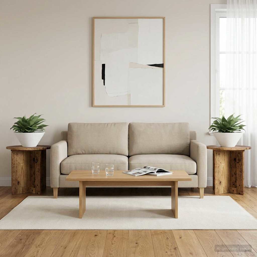vidaXL Βάση φυτών 2 pcs Παλαιωμένο ξύλο 40 x 40 x 40 cm