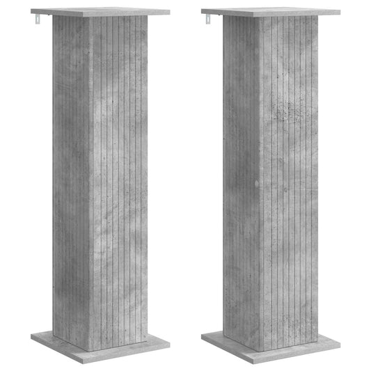 vidaXL Βάση φυτών 2 τμχ. Γκρι Σκυροδέματος 30,5 x 30 x 100,5 εκ