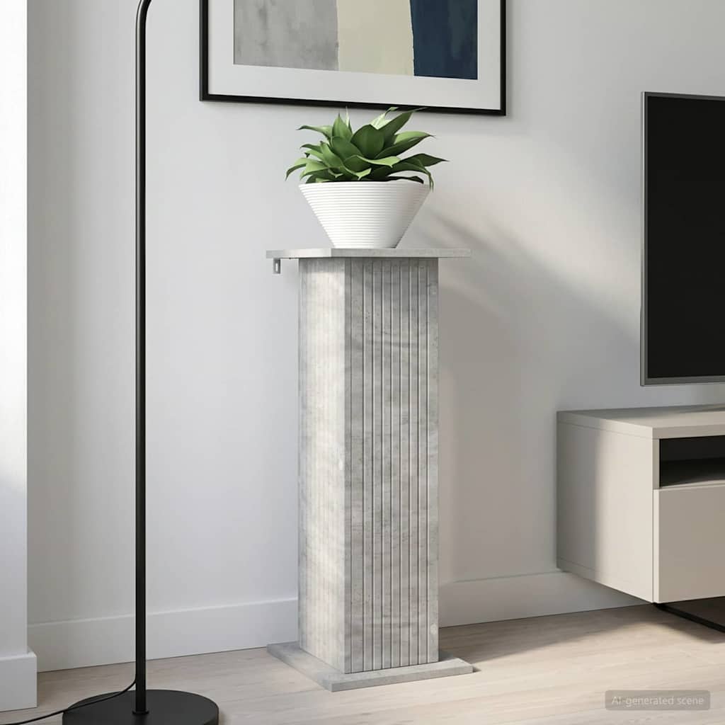 vidaXL Βάση φυτών 2 pcs Γκρι Σκυροδέματος 30,5 x 30 x 80,5 εκ