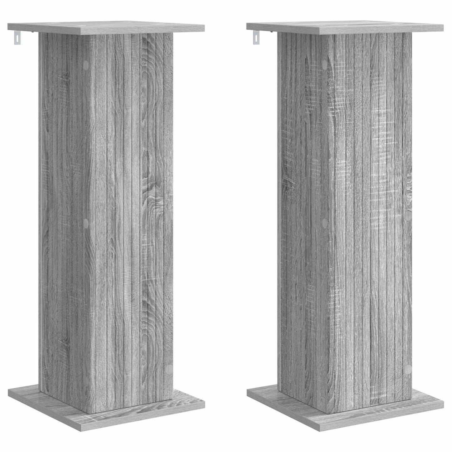 vidaXL Βάση φυτών 2 τμχ. Γκρι Sonoma 30,5 x 30 x 80,5 εκ