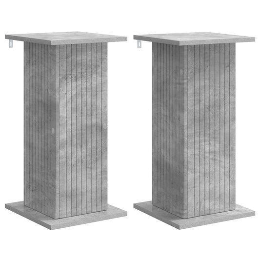 vidaXL Βάση φυτών 2 τμχ. Γκρι Σκυροδέματος 30,5 x 30 x 60,5 εκ