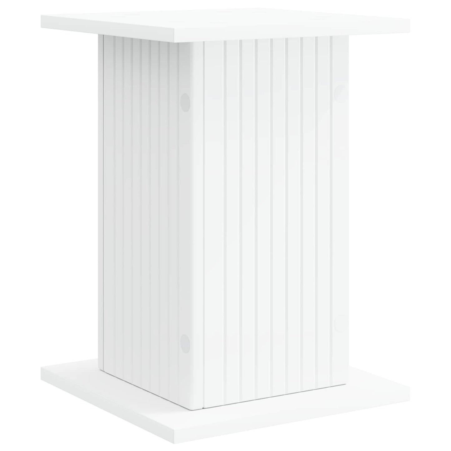 vidaXL Βάση φυτών 2 pcs Λευκό 30,5 x 30 x 43 εκ Επεξεργασμένο Ξύλο