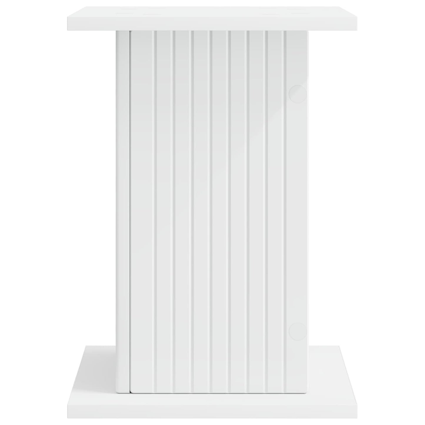 vidaXL Βάση φυτών 2 pcs Λευκό 30,5 x 30 x 43 εκ Επεξεργασμένο Ξύλο
