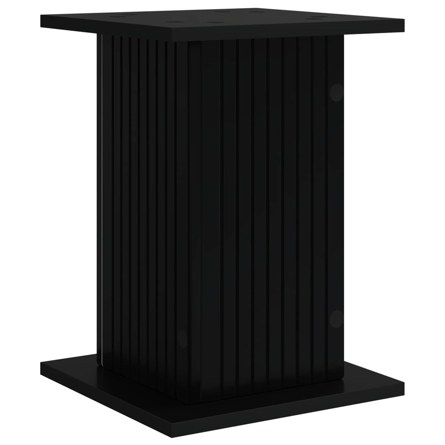 vidaXL Βάση φυτών 2 pcs Μαύρο 30,5 x 30 x 43 εκ Επεξεργασμένο Ξύλο