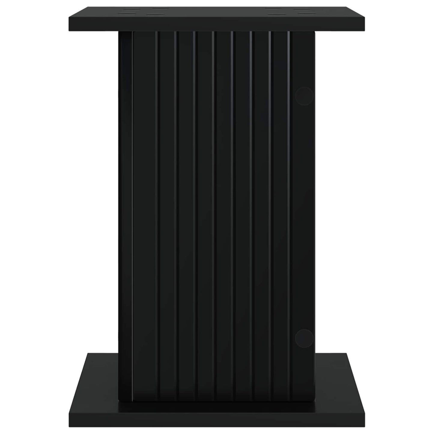 vidaXL Βάση φυτών 2 pcs Μαύρο 30,5 x 30 x 43 εκ Επεξεργασμένο Ξύλο