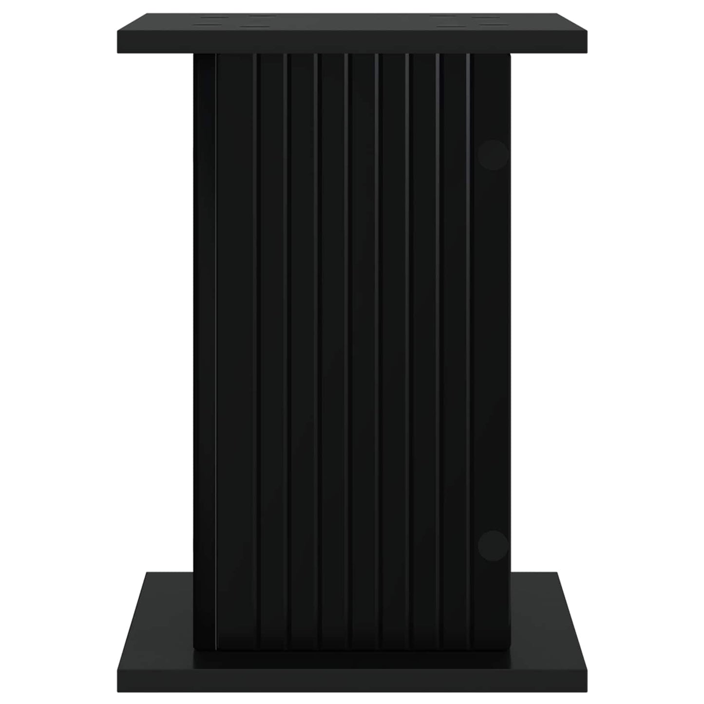 vidaXL Βάση φυτών 2 pcs Μαύρο 30,5 x 30 x 43 εκ Επεξεργασμένο Ξύλο
