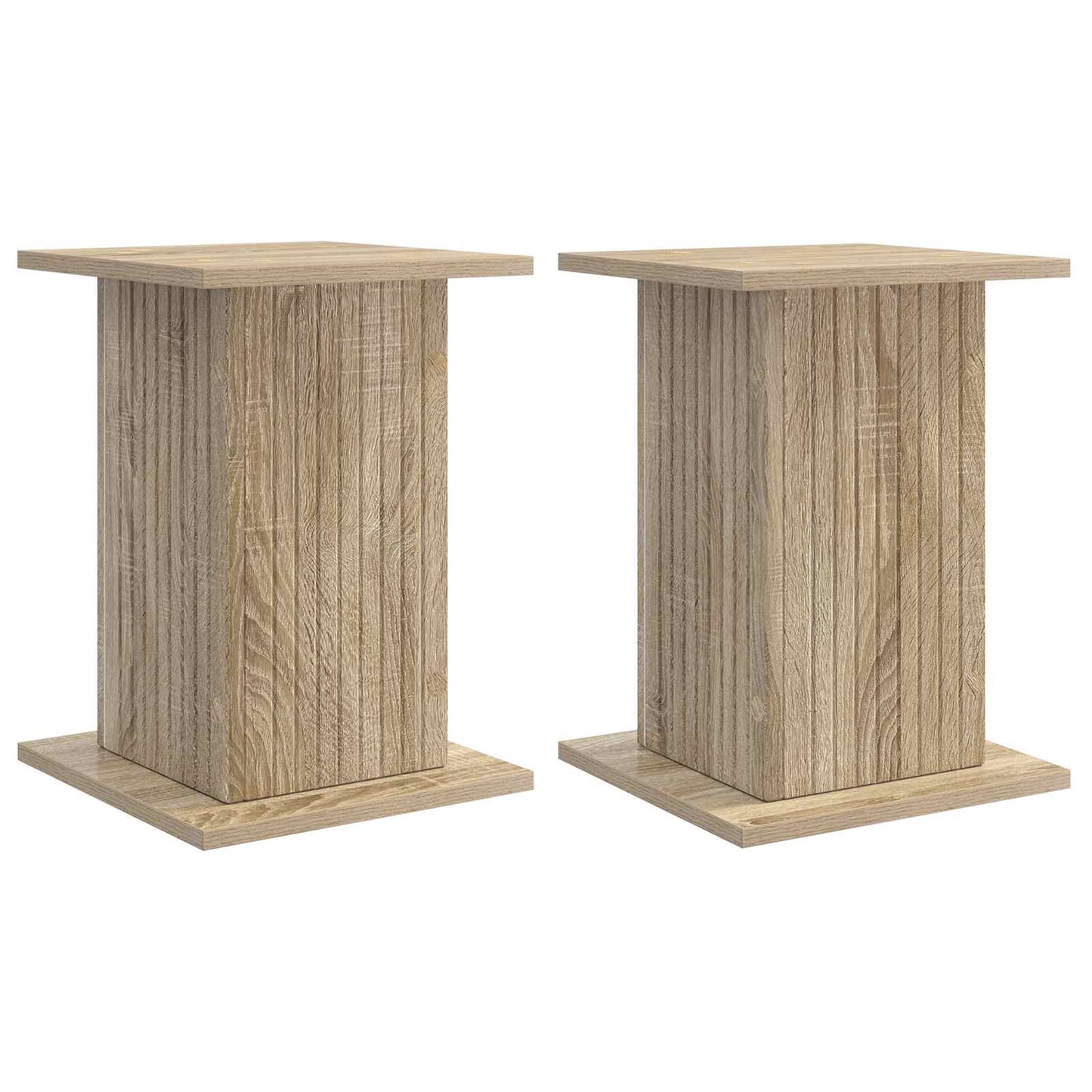 vidaXL Βάση φυτών 2 pcs Sonoma Δρυς 30,5 x 30 x 43 εκ