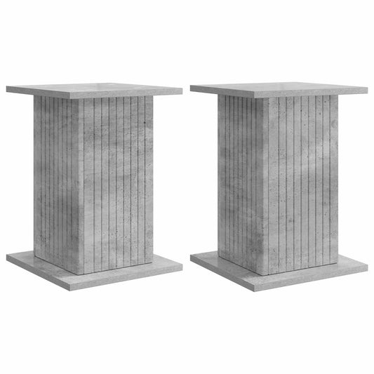 vidaXL Βάση φυτών 2 pcs Γκρι Σκυροδέματος 30,5 x 30 x 43 εκ