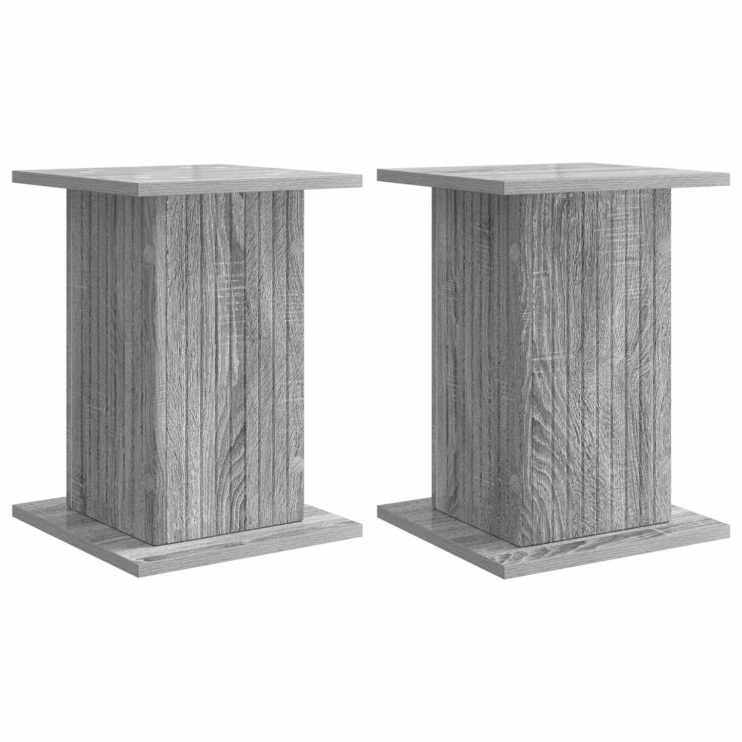 vidaXL Βάση φυτών 2 pcs Γκρι Sonoma 30,5 x 30 x 43 εκ