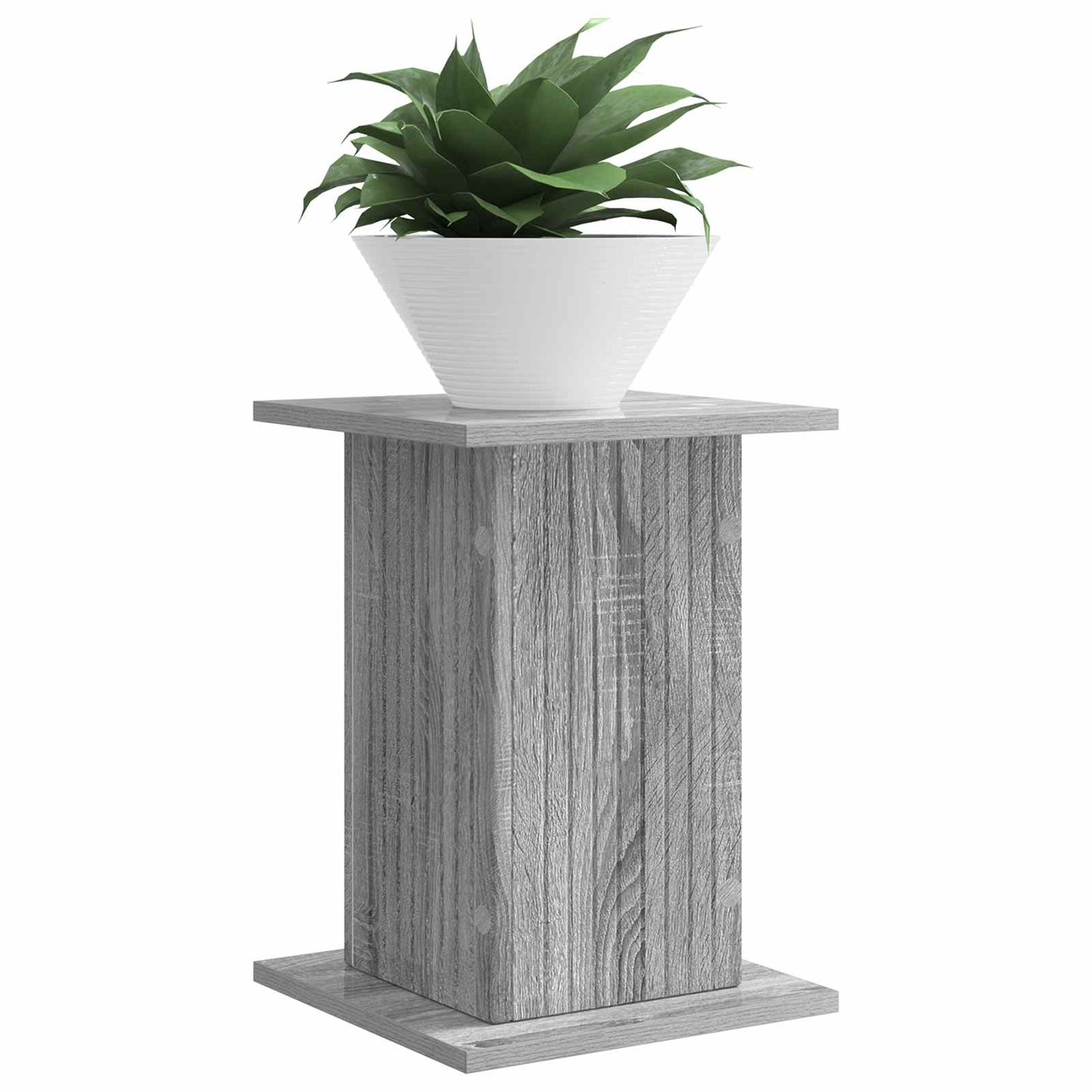 vidaXL Βάση φυτών 2 pcs Γκρι Sonoma 30,5 x 30 x 43 εκ