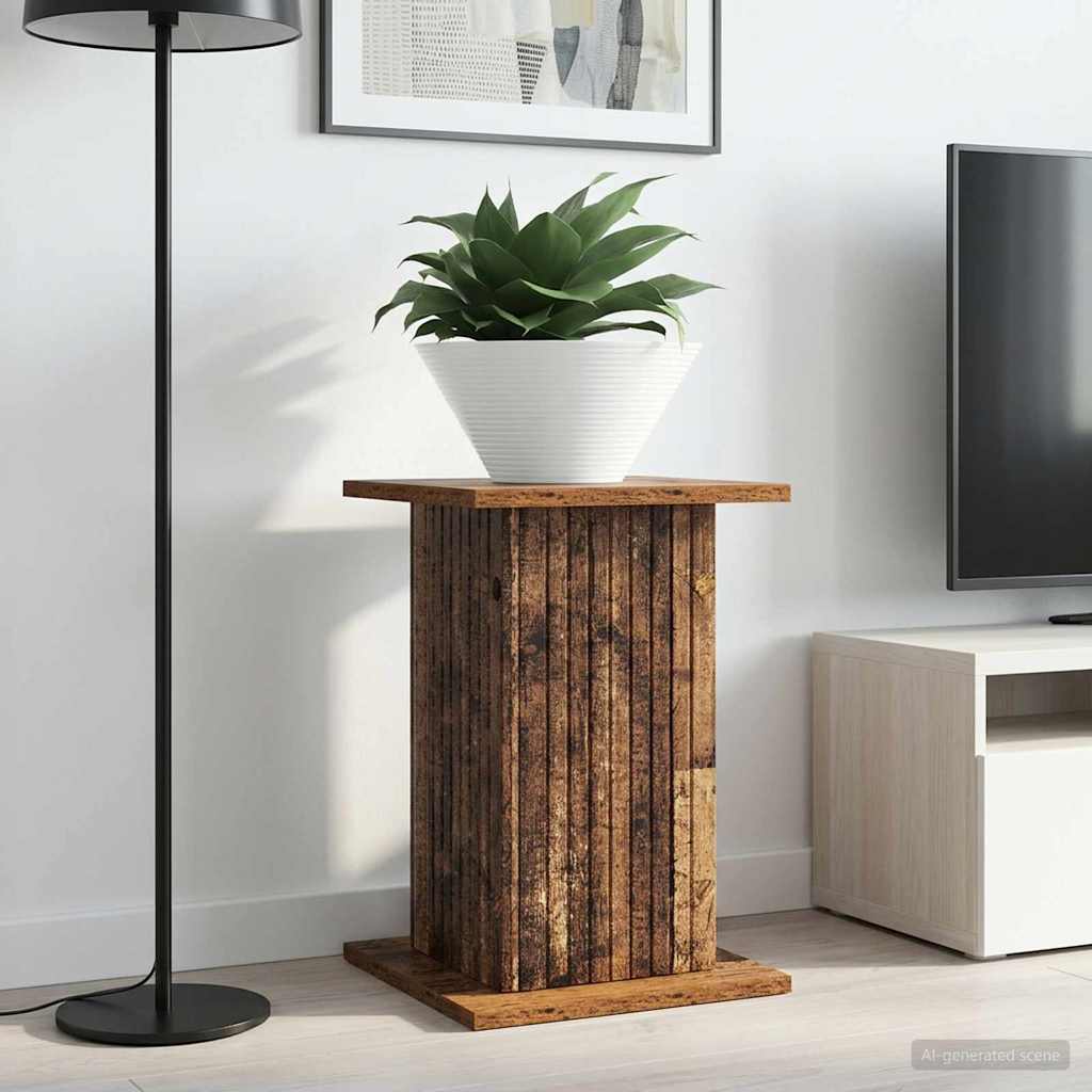 vidaXL Βάση φυτών 2 pcs Παλαιωμένο ξύλο 30,5 x 30 x 43 εκ