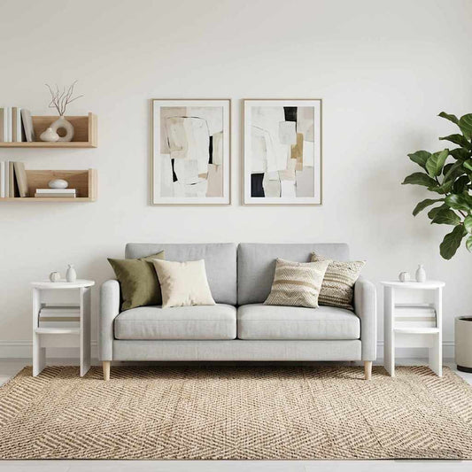 vidaXL Βοηθητικό ντουλάπι 2 pcs Λευκός Ø40 x 50 εκ