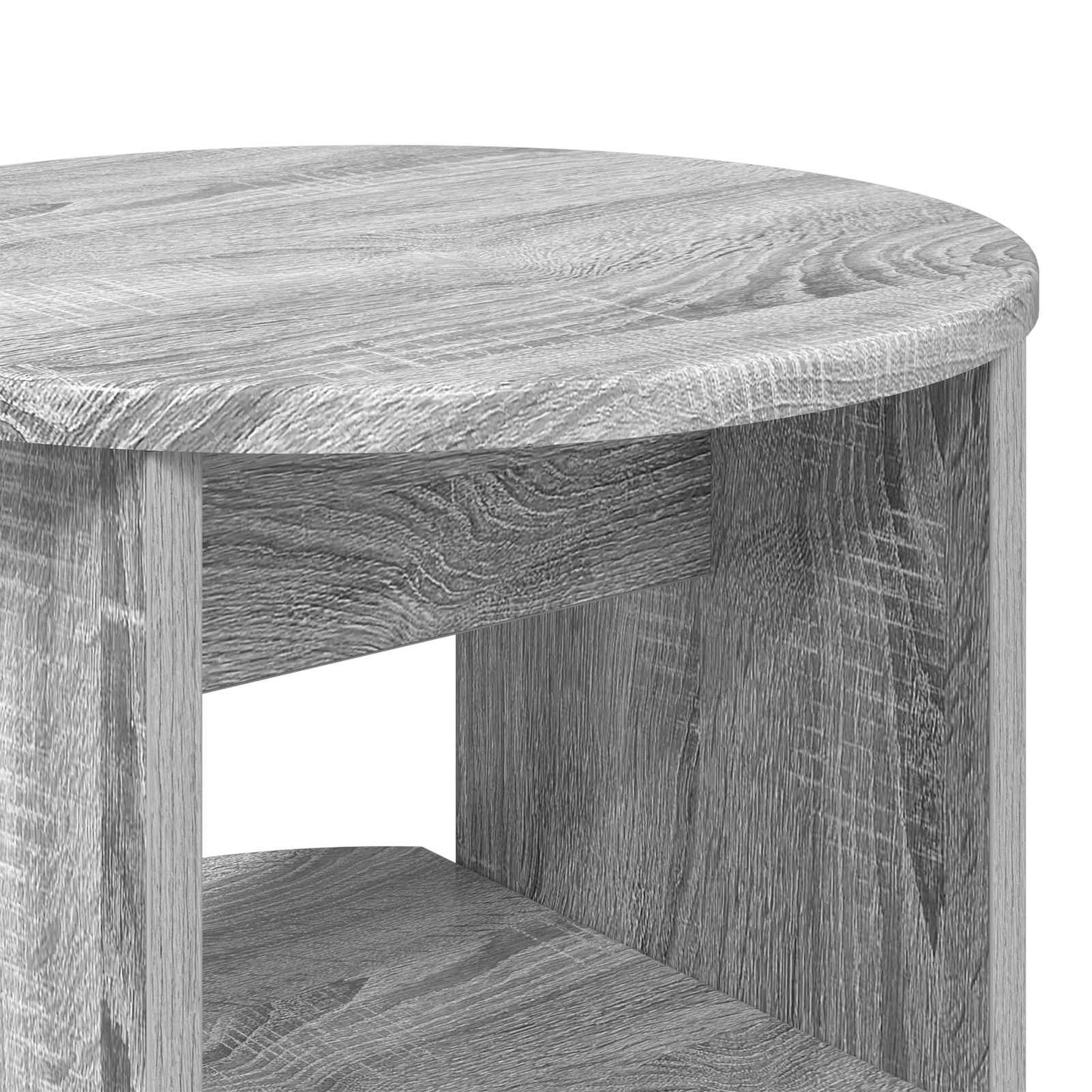 vidaXL Βοηθητικό ντουλάπι 2 pcs Γκρι Σονομά Ø40 x 50 εκ