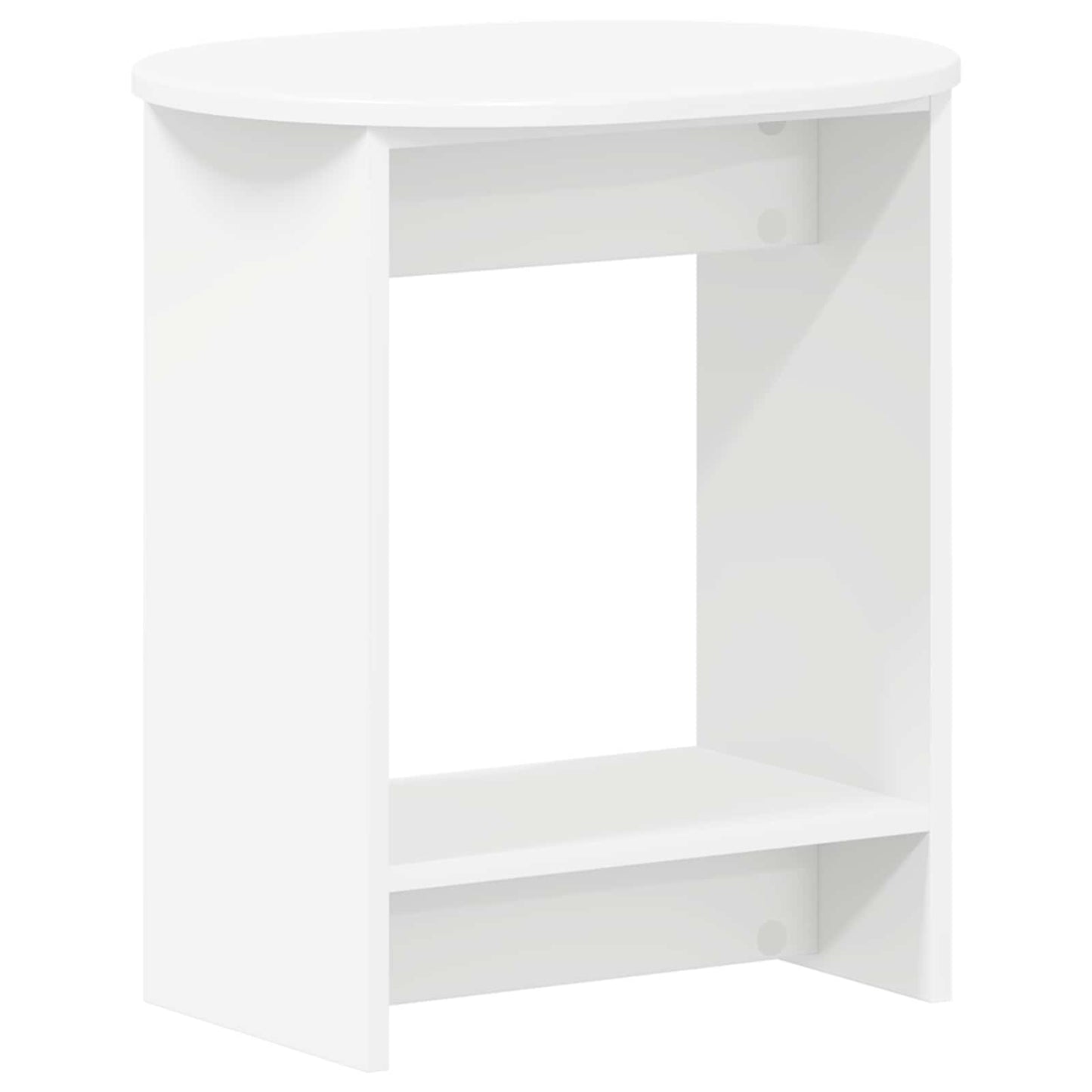 vidaXL Τραπεζάκι Πλευράς Λευκό 50 x 39,5 x 55 εκ Επεξεργασμένο Ξύλο