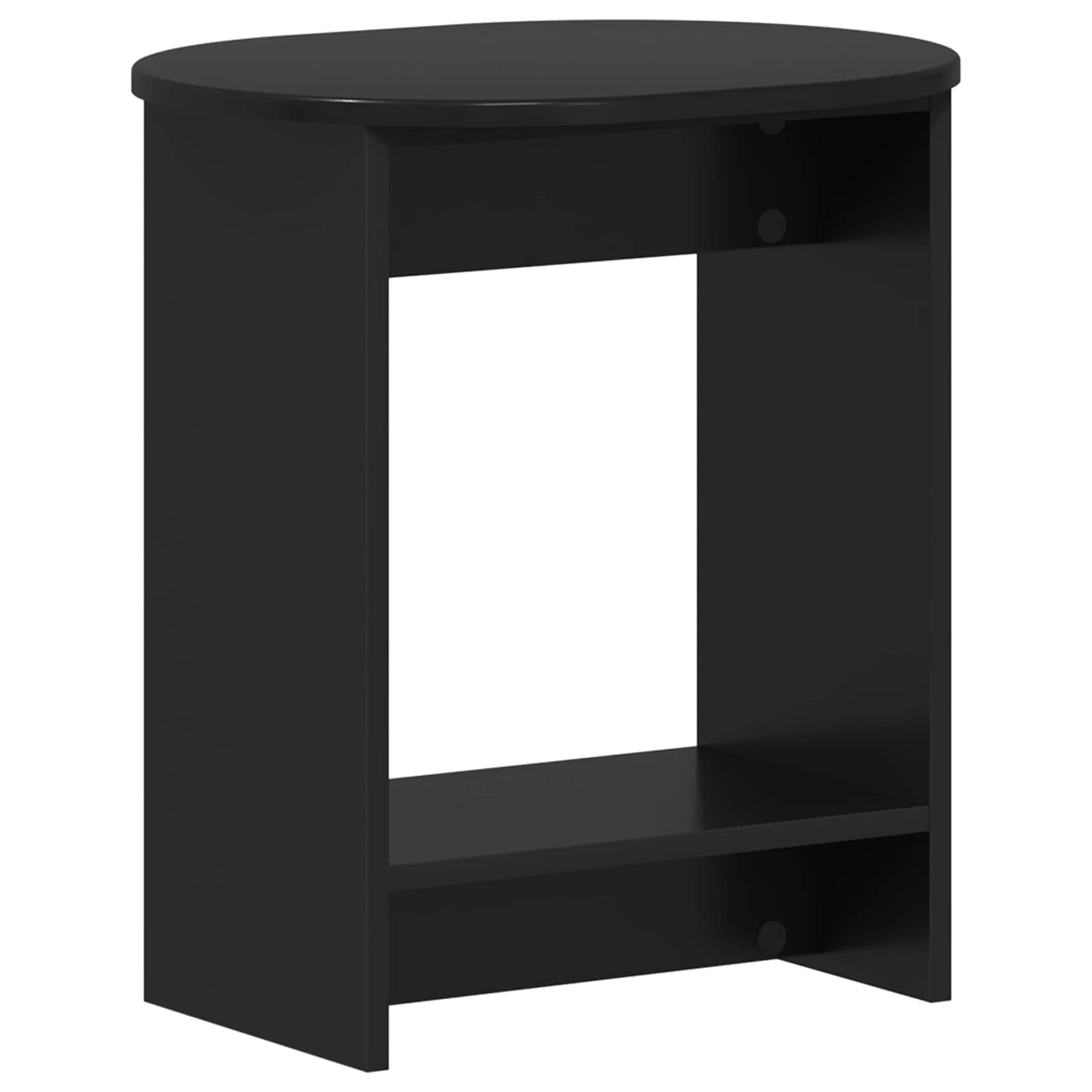 vidaXL Τραπεζάκι Πλευράς Μαύρο 50 x 39,5 x 55 εκ Επεξεργασμένο Ξύλο
