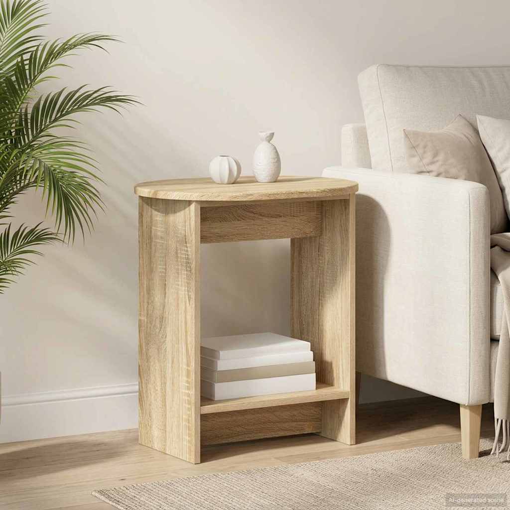 vidaXL Τραπεζάκι Πλευράς Sonoma Δρυς 50 x 39,5 x 55 εκ