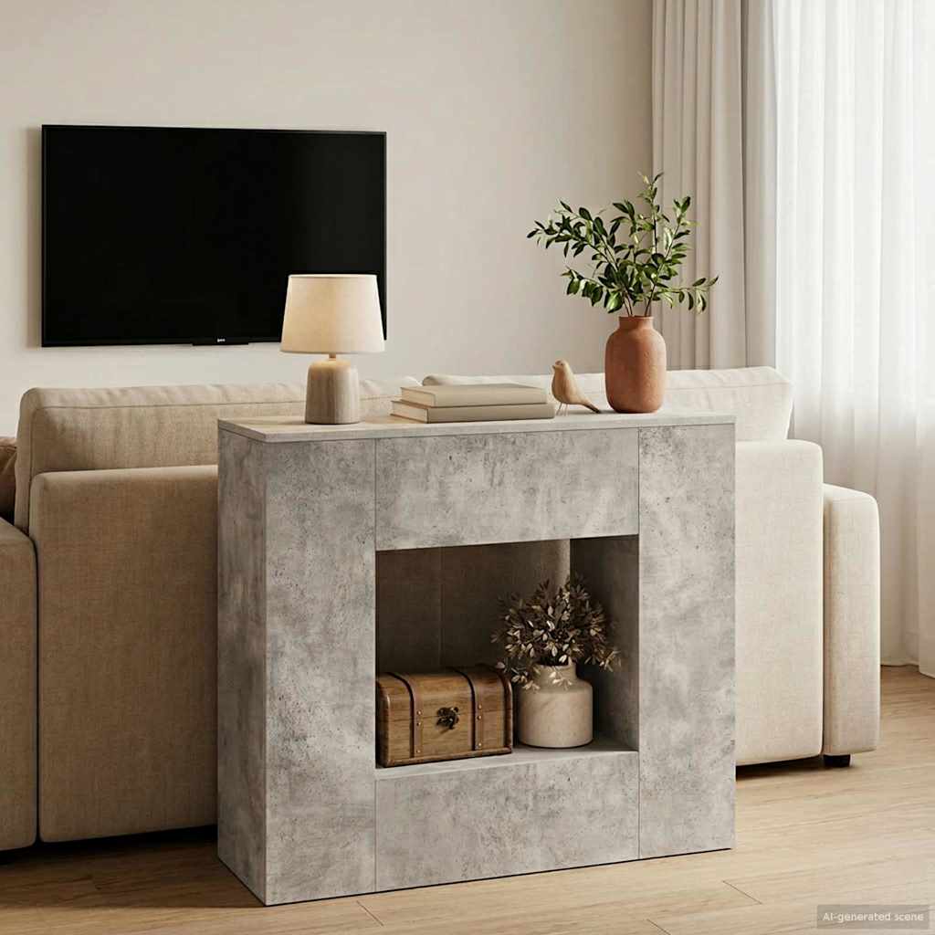 vidaXL Σκυρόχρωμο Γκρι 82 x 29 x 74 εκ.