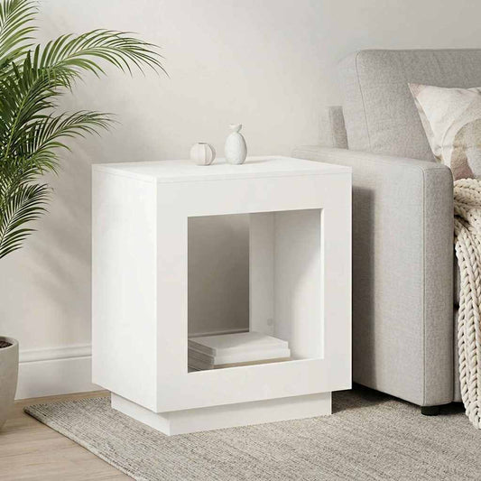 vidaXL Τραπεζάκι Πλευράς Λευκό 60 x 40 x 65 εκ. Επεξεργασμένο Ξύλο