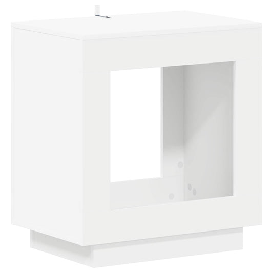 vidaXL Τραπεζάκι Πλευράς Λευκό 60 x 40 x 65 εκ. Επεξεργασμένο Ξύλο