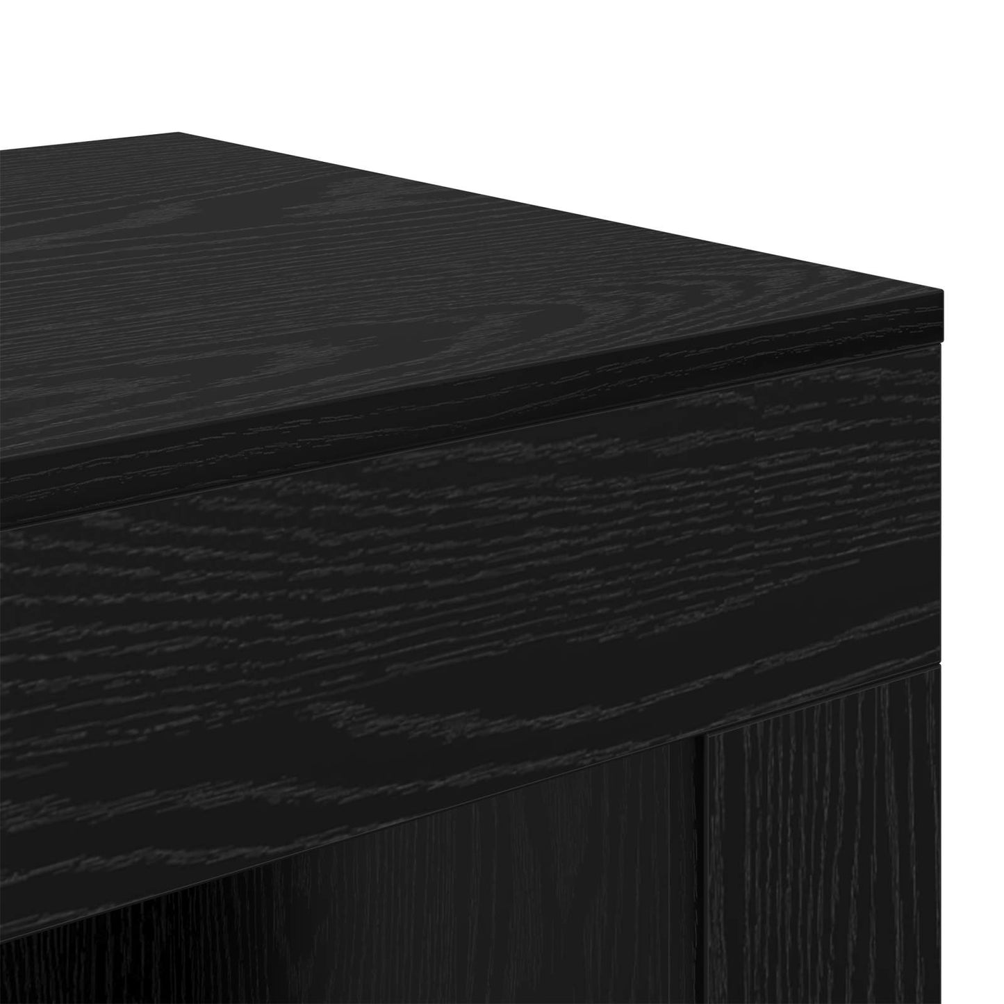 vidaXL Τραπεζάκι Πλευράς Μαύρη Δρυς 60 x 40 x 65 εκ.
