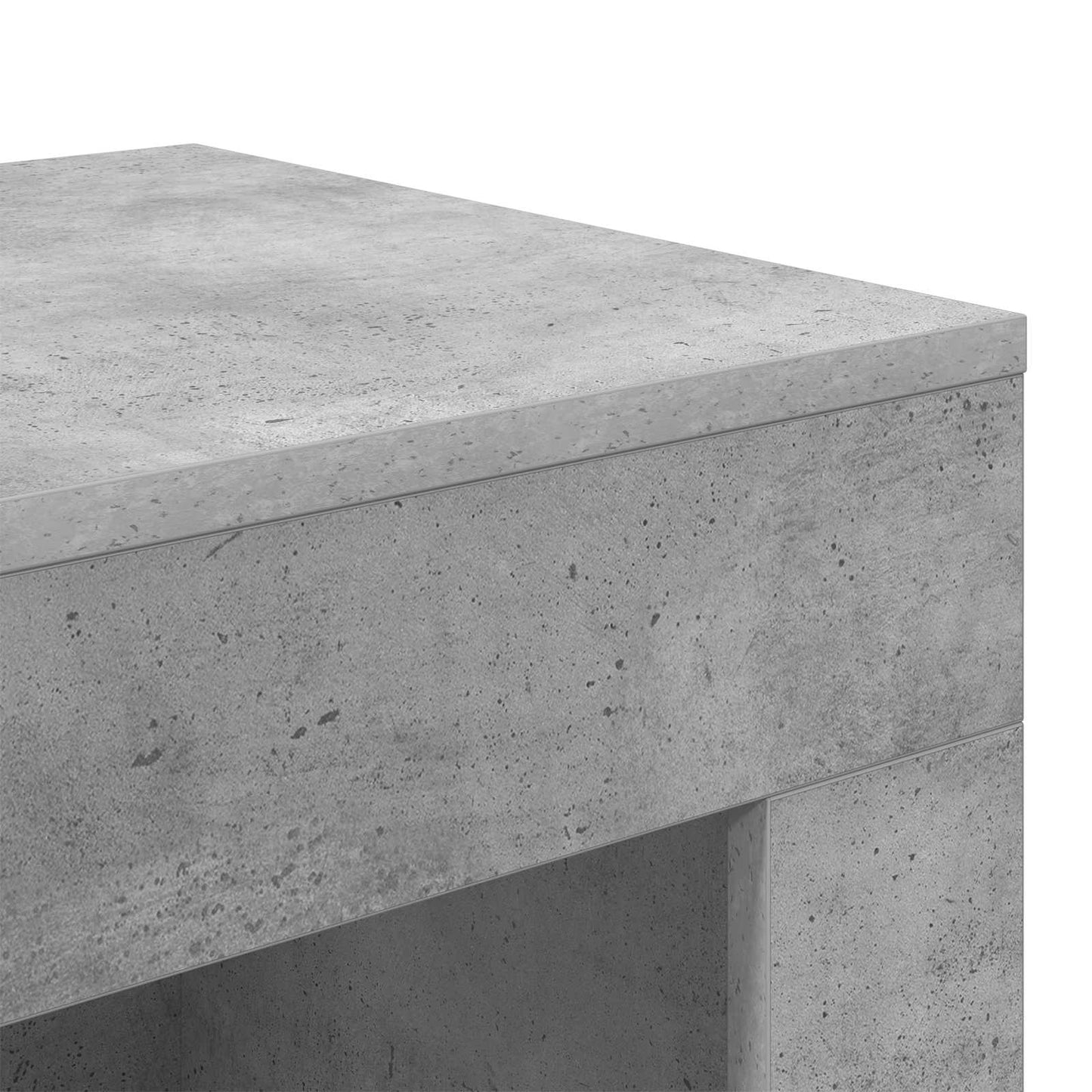 vidaXL Τραπεζάκι Πλευράς Γκρι Σκυροδέματος 60 x 40 x 65 εκ.