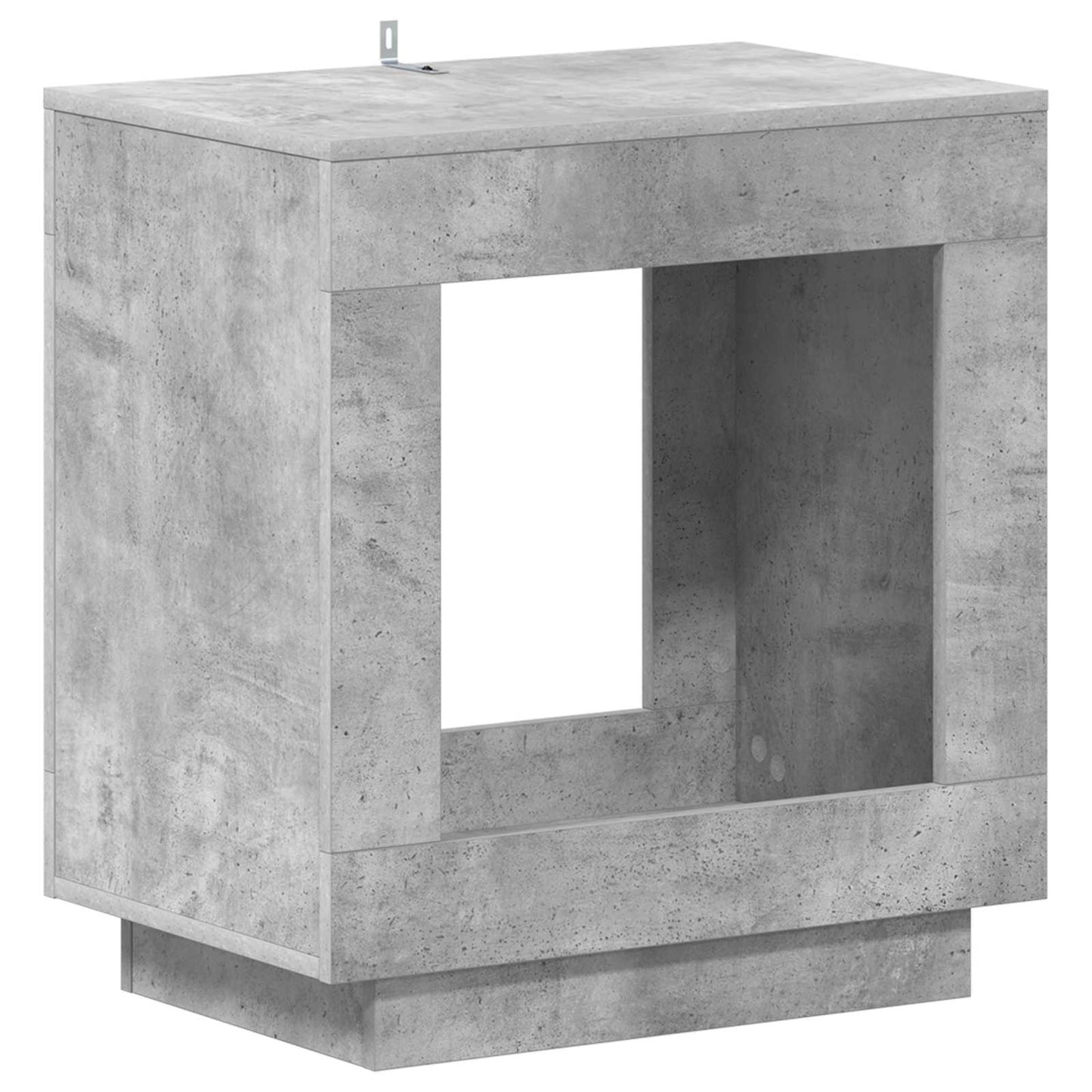 vidaXL Τραπεζάκι Πλευράς Γκρι Σκυροδέματος 60 x 40 x 65 εκ.