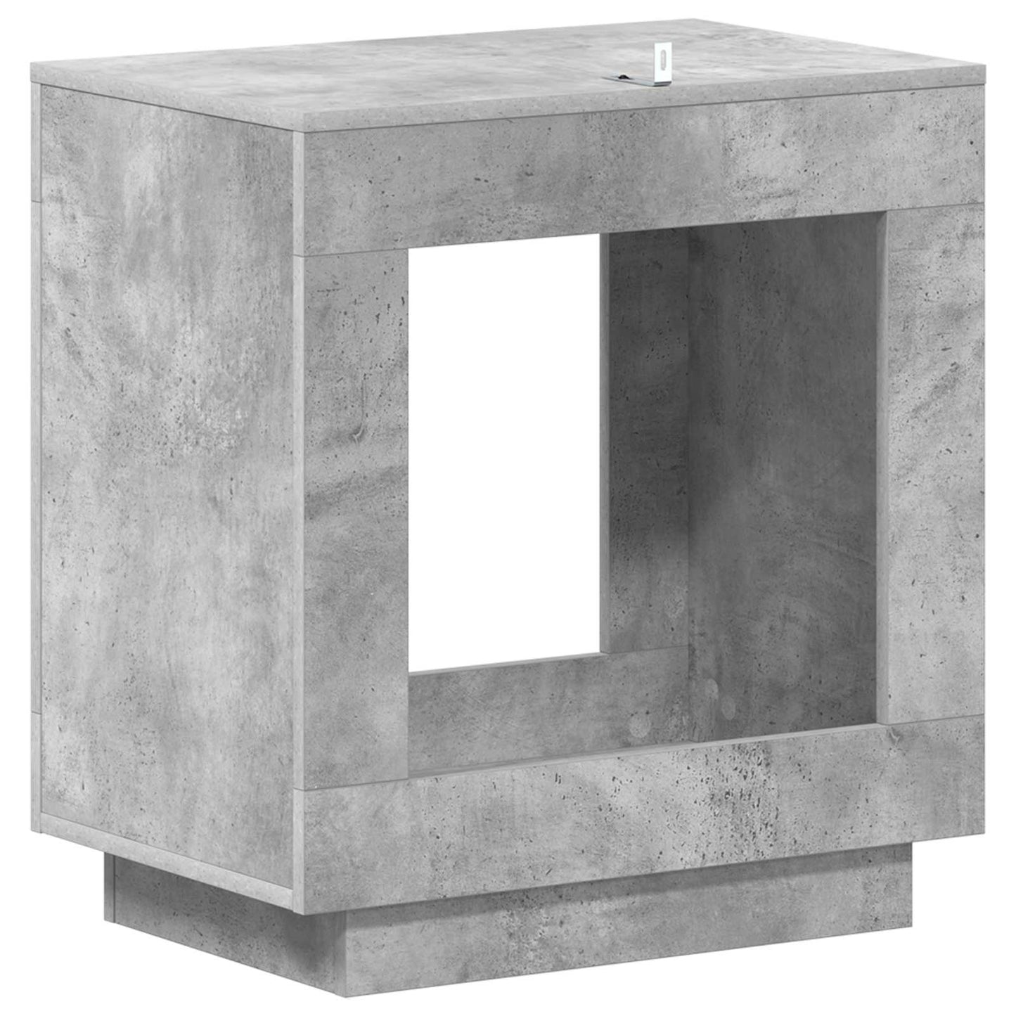 vidaXL Τραπεζάκι Πλευράς Γκρι Σκυροδέματος 60 x 40 x 65 εκ.