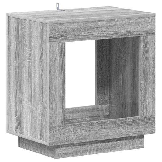 vidaXL Τραπεζάκι Πλευράς Γκρι Sonoma 60 x 40 x 65 εκ.