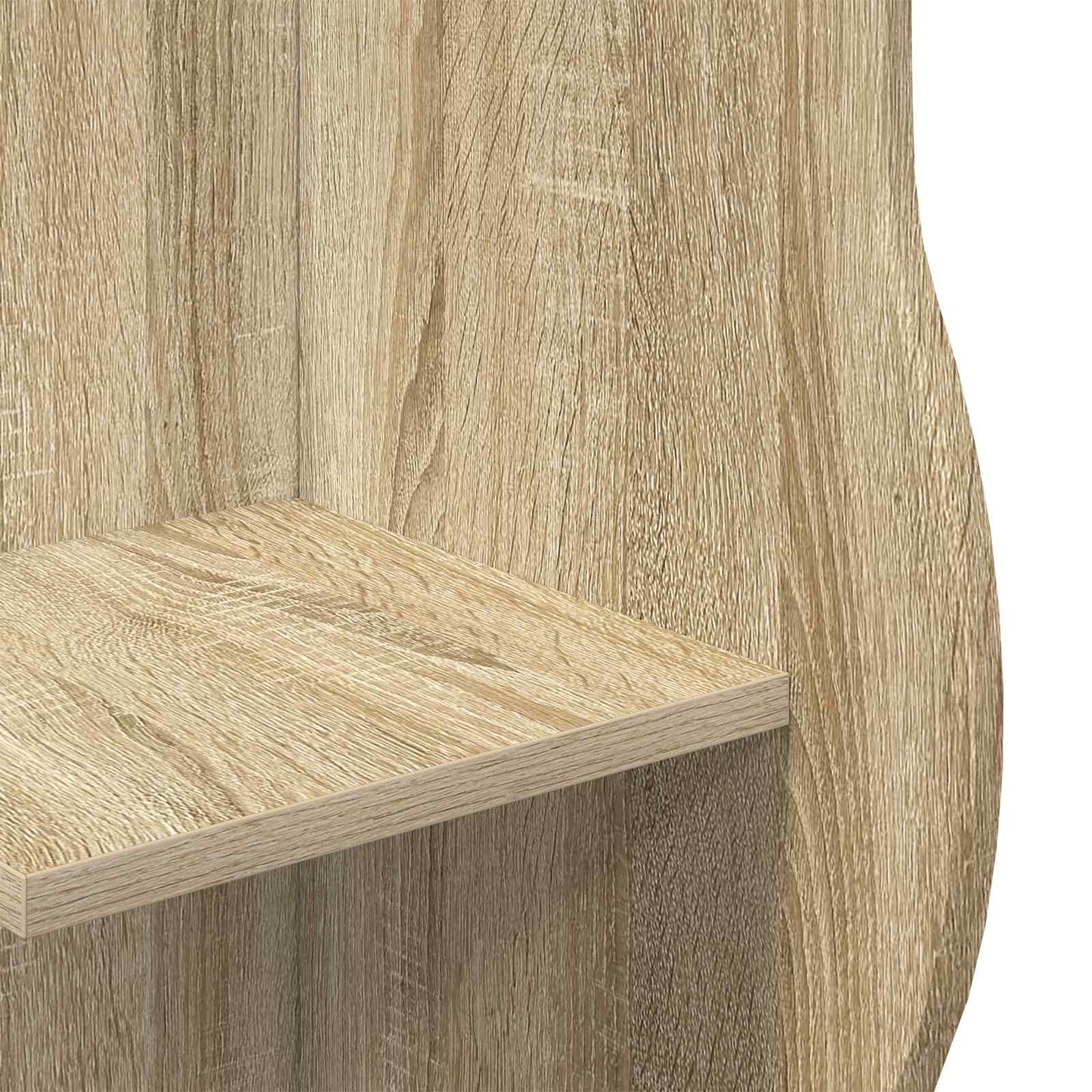 vidaXL Γωνιακό ράφι Sonoma Δρυς 34 x 33 x 102 εκ Επεξεργασμένο Ξύλο