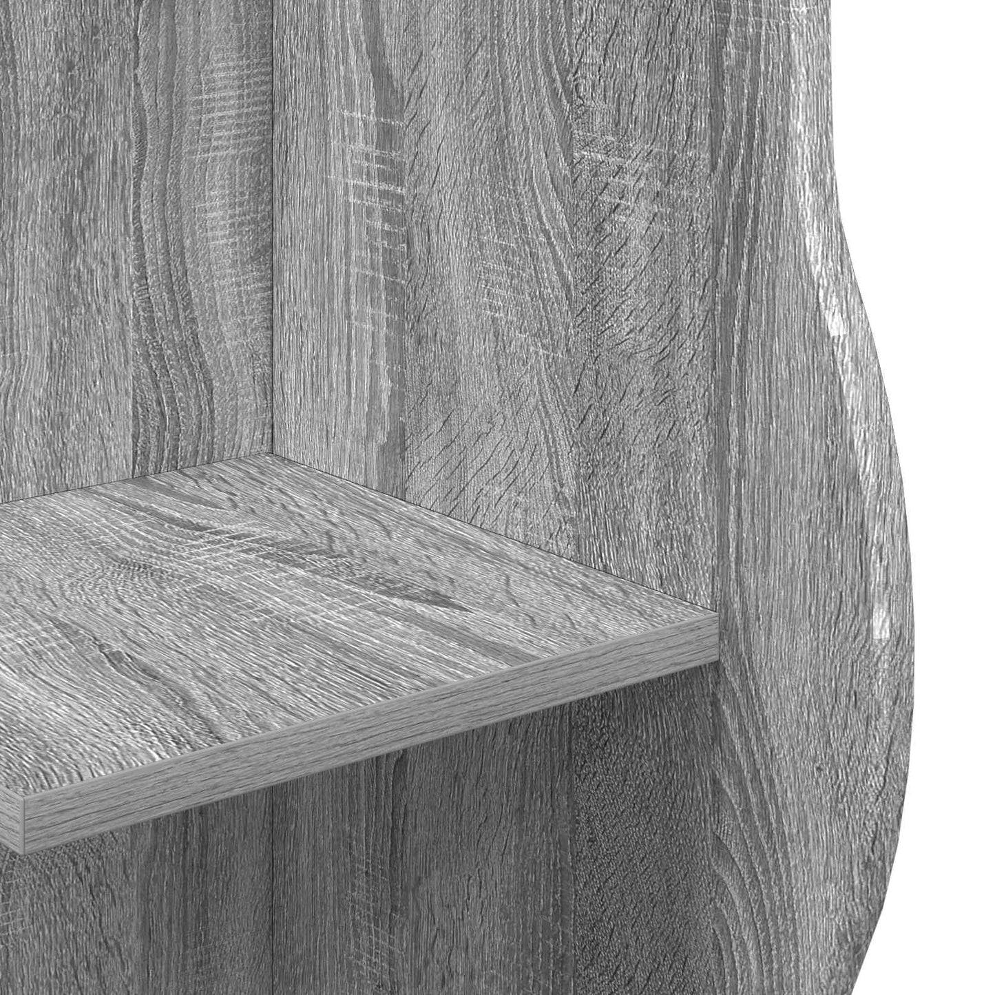 vidaXL Γωνιακό ράφι Γκρι Sonoma 34 x 33 x 102 εκ Επεξεργασμένο Ξύλο